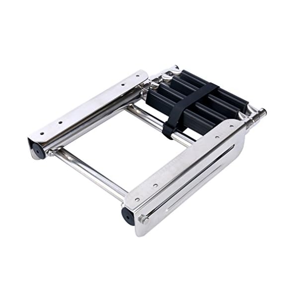 Amarine-made-4-step-Stainless-Steel-Under-Platform-Slide-Mount-Boat-Boarding-Telescoping-Ladder-FBA