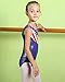 Gymnastics Leotards for Toddler Girls Patriotic Sparkle Red Blue Athletic Dancewear B149_US_8A