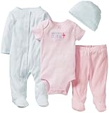 Carter's Baby Girls' 4 Piece Layette Set