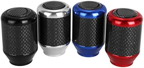 ICBEAMER Racing Style Red Aluminum w/Carbon Fiber Mini Short Throw Shifter Manual Stick Shift Knob 5 6 Speeds Pattern: Automotive