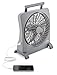 O2COOL Treva 10 inch Rechargeable Portable Fan Smart Power Air Circulator. Plug-In AC Adapter and Battery Powered, USB Charging Port, For Camping Travel and Indoors Use