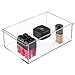 InterDesign Clarity Cosmetic Organizer Tray for Vanity Cabinet to Hold Makeup, Beauty Products - Extra Deep, Clear