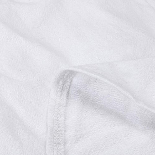 lotus.flower 2018 Womens Chiffon Sexy Lace Vest Fashion V-Neck Cotton Sleeveless T-Shirt (XL, White) - Thumbnail 4