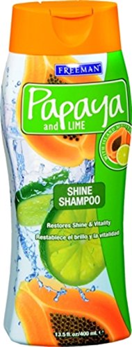Freeman Papaya and Lime Overboard Shine Shampoo 13.50 oz (Pack of 3)