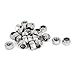 uxcell M8x1.25mm 304 Stainless Steel Nylock Nylon Insert Hex Lock Nuts 25pcs