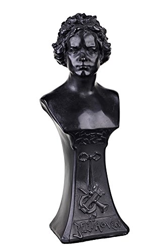 danila-souvenirs German Composer Ludwig van Beethoven Stone Bust Statue Sculpture 17,5 cm