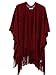 Soul Young Knitted Kimono Women's Spring Cashmere Blanket Poncho Cape Shawl Wrap