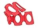 TEKEFT 2PCS Silicone Wine Stacker Foldable Beer Can Rack Space Saver Wine Bottle Holder Fridge Tray Mat Red