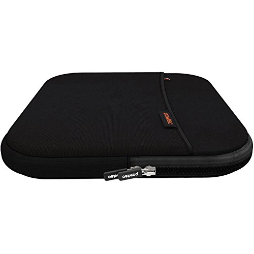 Pawtec External USB CD DVD Blu-Ray & Hard Drive Neoprene Shockproof Protective Storage Carrying Sleeve Case with Extra Storage Pocket for Apple SuperDrive LG ASUS Buffalo Samsung Pioneer Drives