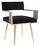 HOMEFUN Velvet Modern Chair with Arms, Accent