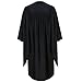 Acadima Master’s Degree Matte Graduation Gown – Deluxe Fluted Fabric 51 (5'6