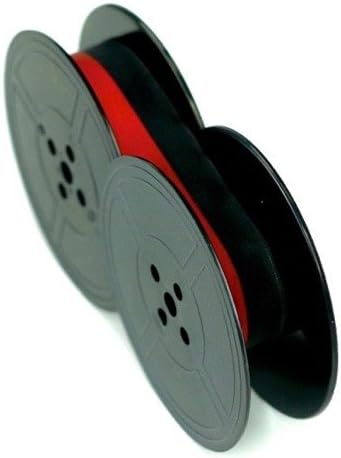 NEW UNIVERSAL BLACK AND RED CLOTH TYPEWRITER RIBBON, TWIN SPOOL 1/2' X 10 YARDS; GRC T2-77, GRC T5-77, GRC T17-77 SUPERIOR REPLACEMENT. (GRC T5-77BR)