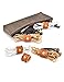 CAILLU Cord Organizer,Cord Keeper,Cable Organizer USB Holder,Cable Straps,Earbud case,wrap Headphone,Headset Winder,Earphone Clips Ties, Stocking Stuffers for Men Gifts (Brown Cable Organizer)