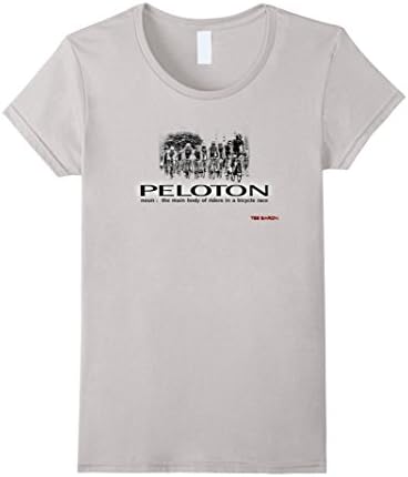 Women's Peloton Cycling Tee Shirt Medium Silver