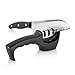Convenient Kitchen Knife Sharpener- Emmabin 3 Stage Knife Sharpening Tool for Blades Repair Restore and Polish (Cut-Resistant Glove Included )