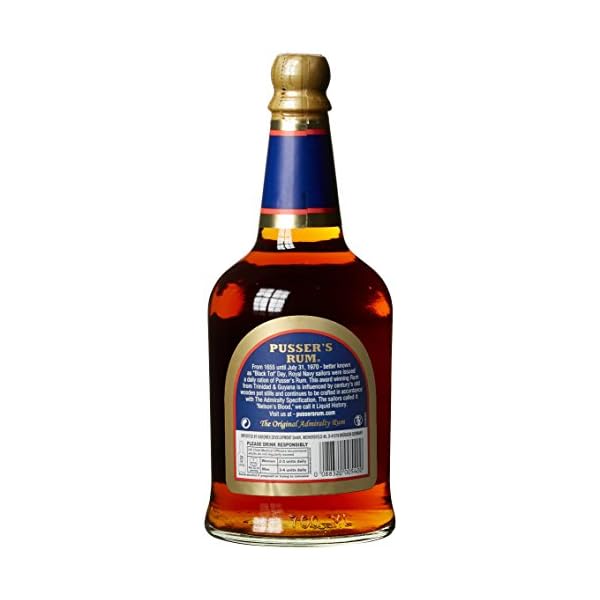 Pusser's Rum Original Admiralty | Premium Rum aus Guyana | Original Rum der British Royal Navy | vollmundig ausgewogener Geschmack | 40% Vol. | 0,7 Liter – Bild 3