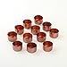 Koyal Wholesale Metal Tealight Candle Holder Cups, Metallic Tea Light Holders, Set of 12 (Shinny Copper)