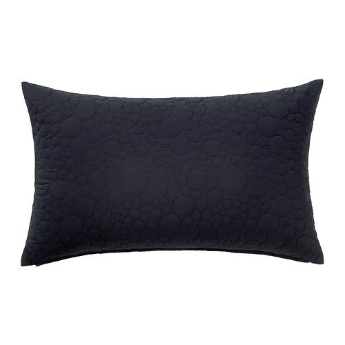 Ikea Skogsek Solid Colored 16 X 26 Cushion Cover Black