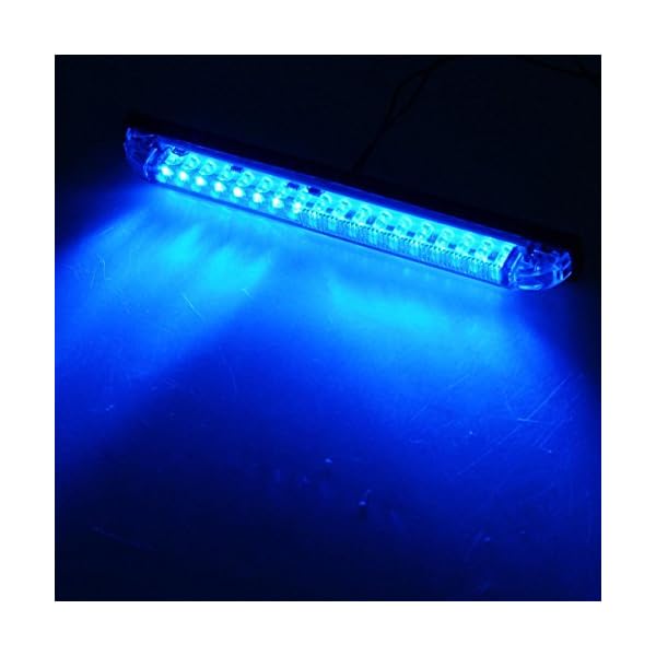 Partsam-2pcs-Blue-18LED-8-Utility-Strip-Light-Bar-Auto-Marker-Light-12V-Low-Current-Draw Partsam-2pcs-Blue-18LED-8-Utility-Strip-Light-Bar-Auto-Marker-Light-12V-Low-Current-Draw