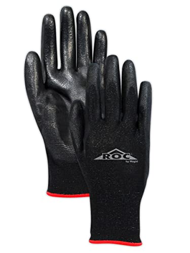 MAGID ROC Ultra-Lightweight Polyurethane Coated Palm Work Gloves, 36 Pairs, GP1…