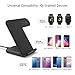 PEMENOL Wireless Charger Compatible Apple Watch 2 in 1 Fast Charging Stand Compatible iPhone X/8/8 Plus Qi-Enabled Charge Station Compatible iwatch 3/2/1(Black)(No Adapter) Upgraded