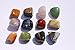 Chillipepperstone 12 Semiprecious Gemstone Box Collection Stones Rock, Natural Polished, 1/2 to 3/4 Inch