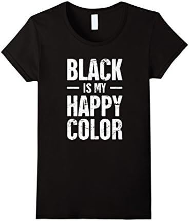Womens Distressed Funny Goth T-Shirt Small Black
