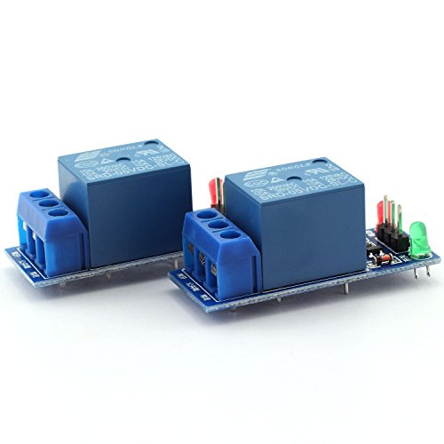 Magic&shell 2PCS 1 Channel 5V Relay 1 Road Low Level Trigger Relay Module Extension Board for SCM Household Appliance Control DIY - Thumbnail 4
