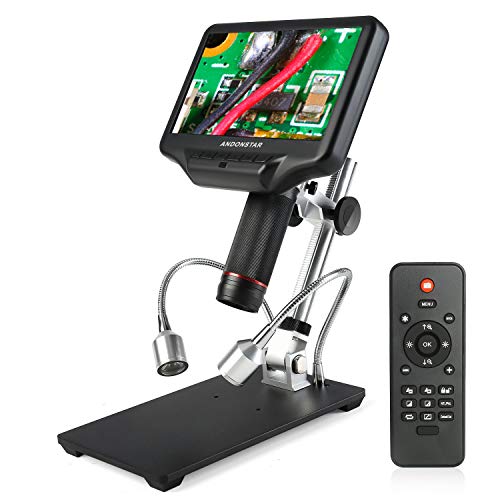 Andonstar AD407 3D HDMI Löten Digital Mikroskop mit 4MP UHD und 7 Zoll Einstellbarer LCD Bildschirm USB Video Mikroskope für Telefon Reparatur SMT SMD DIY – Bild 3