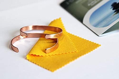 HALCYON BRACELETS One Pair Pure Copper