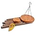 Mozing Large Wind Chimes Outdoor, Wood and Aluminum WindChimes, Supply Soothing Melodic Tones for Friendly Neighbors, Nice for Patio, Porch, Garden and Backyard (Copper-Round)