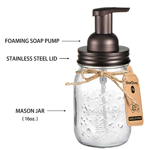 Mason Jar Bathroom Accessories Set Mason Jar Foaming Hand Soap