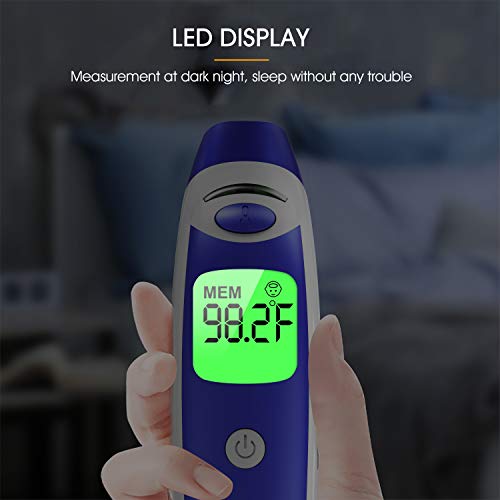 NURSAL Medical Forehead and Ear Thermometer, Baby Thermometer, Digital Medical Infrared Thermometer Suitable for Baby, Kid and Adult, FDA Approved - Thumbnail 6