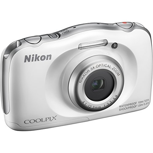 Nikon-COOLPIX-W100-Waterproof-Digital-Camera-White-with-16GB-Card-Battery-Floating-Strap-and-Bundle