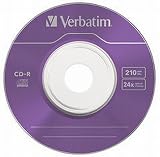 Verbatim CD-R 8cm DataLife Colour 24x Speed 10 Pack Spindle Data Disc view 8