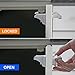 Ximenia Safety Magnetic Cabinet Locks 8 Locks 2 Keys for Drawers, Cabinet Doors - Non-Destructive, No Drilling Baby / Childproof Magnetic Locking System