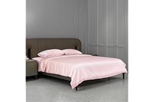 CloverSilk 22 Momme Silk Duvet Cover, 100% Mulberry Silk Comforter Quilt Cover with Zipper Closure, Ultra Soft, Durable, 1pc Duvet Cover Only - Full Size, Pink