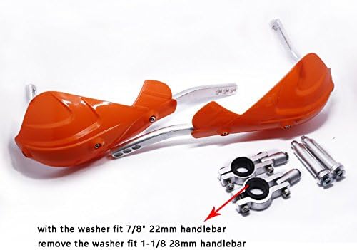 Aluminum Hand Guard Handguard Brush Bar For KTM EXC EXCF SX SXF XC XCW XCF XCFW Orange