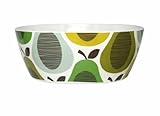 Orla Kiely Melamine Salad Bowl - Giant Pear / Peppermint