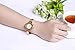 Stainless Steel Wrist Watch for Women Luxury Gold-Tone Watch Analog Quartz Ladies Watches