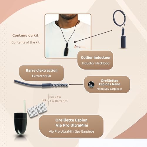 PingaOculto Mini Compact Bluetooth Headset with Microphone for Phone - Wireless Headset for Calls and Recording (Nano V8+ VIP Pro UltraMini)