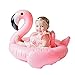 Loveyikee Pink Flamingo White Swan Baby Swim Ride-On Float Swimming Pool Toys Inflatable Swimming Ring for Kids Perfect for Summer Play Pool Toys for Baby (Pink Flamingo)