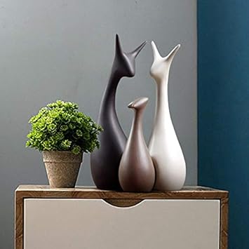 Amazon Com Decorative Decorative Ceramic Deer Statues Porcelain