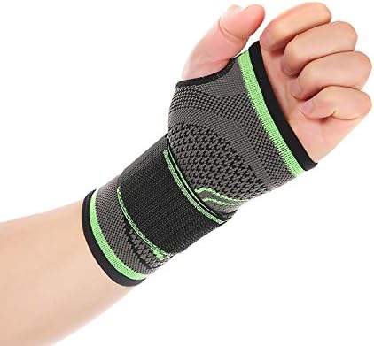 LNJLVI 3D Weaving Elastic Sports Wrist Brace Adjustable Compression Strap Ideal for Tennis Basketball Badminton Volleyball Cycling Gym Fitness