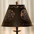 Park Designs Black Star Punched Tin 12" Lamp Shade