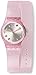Swatch Swiss Brillante Pink Glitter Silicone Double Wrap Strap Ladies Watch LP132