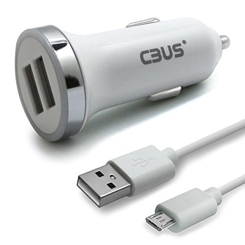 Dual-Port 3.4A Rapid USB Car Charger (White) for ZTE TEMPO X, ZTE BLADE FORCE, ZTE BLADE VANTAGE, ZTE CYMBAL LTE, ZTE MAVEN 3 - Thumbnail 4