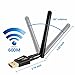 Wifi Adapter, YOUYOUTE 600Mbps Dual Band (2.4G/150Mbps+5G/433Mbps), Wireless USB 802.11N/G/B Antenna Network Dongle Adapter for Windows XP/Vista/7/8/8.1/10 (32/64bits) MAC OS