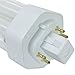 KOR (Pack of 4) 26 Watt Triple Tube - GX24Q-3 (4 Pin) Base -3500K White - CFL Light Bulb - Replaces Sylvania 20881 CF26DT/E/IN/835 - Philips 268243 PL-T 26W/35/4P/ALTO - GE 97616 F26TBX/835/A/ECO