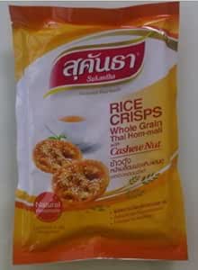 Amazon.com: Kaotang Thai Rice Cracker Cripy (Cashew Nut Flavour) 80g